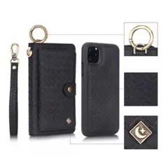 iPhone 14 レザーケース　アイフォン14 カバー　お財布付き　手帳型