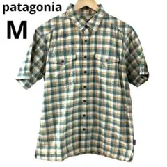 patagonia パタゴニア ブロック チェックシャツ M メタルボタン