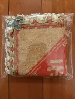 【新品・未使用】近沢レース　シーズンタオルハンカチ　飲茶のサムネイル