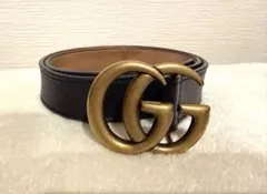 GUCCI/グッチ/ホースヘッド Gバックル/レザーベルト/茶 - メルカリ