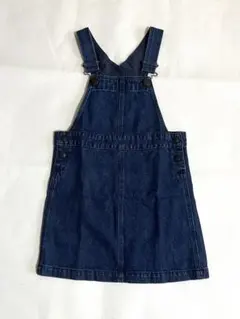 デニムオーバーオールジャンバースカート120サイズ　子供用