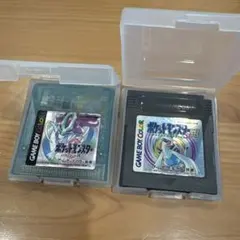 ポケットモンスター クリスタルバージョン 、銀 2個セット ゲームボーイカラー用