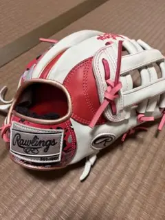 激レア ローリングス 野球 グローブ ピンク 軟式 内野 外野 オール