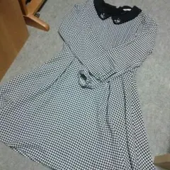 千鳥柄ワンピース  値下げ！！