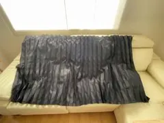 【美品】トラック用 全周カーテン 仮眠カーテン プリーツ加工 左右セット 黒遮光のサムネイル