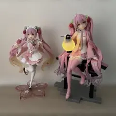 初音ミク　桜ミク　プライズフィギュア　まとめ売り2体