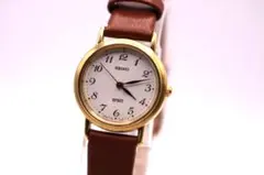 SEIKO SPIRIT レザーベルト レディース時計　電池交換・ベルト交換済