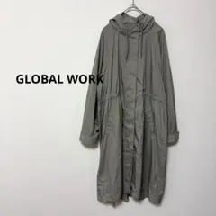 GLOBAL WORK グローバルワーク ロングコート　フード　ドロスト Mのサムネイル