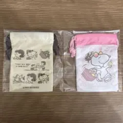 スヌーピー ミニ巾着2種セット 参天製薬景品
