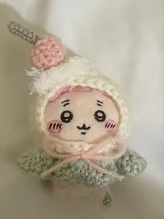 ちいかわ おすわりぬいぐるみ用 クリームソーダ風ぽんちょ