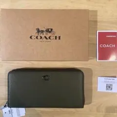 ☆新品未使用COACH オリーブグリーン 長財布