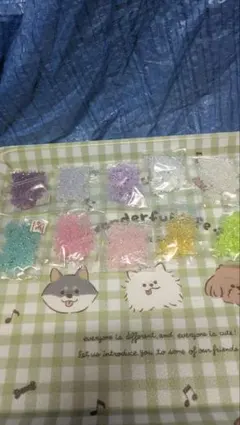 フラワービーズセット 10ミリ 多色 10セット