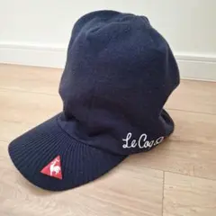 Le coq sportif ゴルフ ニット帽 ネイビー