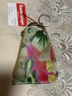 キーケース　コインケース　花柄　本革