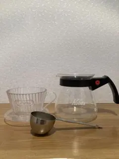 3点セットKalita カリタコーヒーサーバーポット300・ドリッパー・スプーンのサムネイル