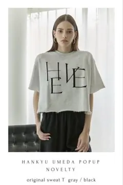 HEVE 半袖 スウェット Tシャツ グレー