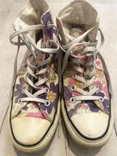 converse コンバース 花柄 オールスター ハイカット 23.5cm