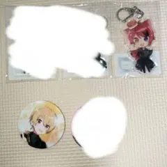 すとぷり　るぅと　莉犬　すとめも10　アクリルキーホルダー　缶バッジ