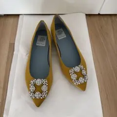 Emma Francis*ビジューフラットシューズ*24.5cm*のサムネイル