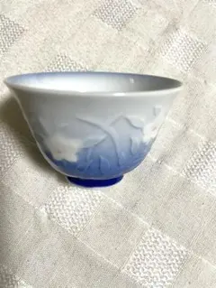 有田焼 西山窯 湯呑み 5客セット 来客用 和食器 花柄 青 美品