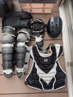 SSK 一般　軟式　キャッチャー防具　2016年製　ヘルメット付き6点セットのサムネイル
