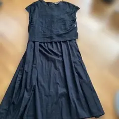 サマンサモスモス　レースベスト付きセットワンピース