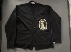 A BATHING APE スウェットカーディガン ブラックのサムネイル