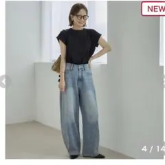 しまむら 田中里奈 レディース カーブデニムパンツMサイズのサムネイル
