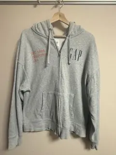 GAP グレー パーカー フロントジッパー付き