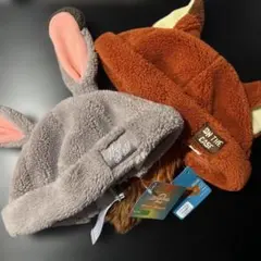 新品タグ付　ズートピア　ファンキャップ　ニック　ジュディ　香港ディズニー　帽子
