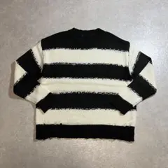 00s archive y2k ボーダーダメージニット セーター グランジ