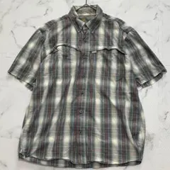 ✨美品✨Carharttカーハート半袖チェックシャツ グレー系L FJ342のサムネイル