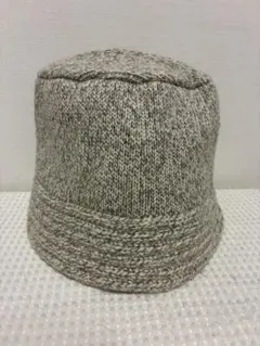 ニット バケットハット グレー系