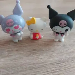 ハローキティ・マイメロディ・クロミ フィギュア3体セット