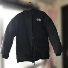 THE NORTH FACE ブラック ダウンジャケット　センターロゴ