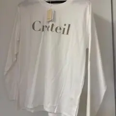 新品 Chez toi 長袖カットソー ロゴ入り ホワイトのサムネイル