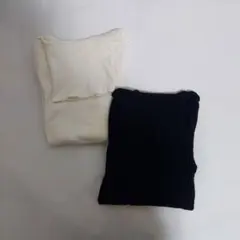 【UNIQLO】極暖ヒートテックシームレスリブタートルネックT 2枚セット