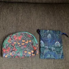 3月末まで☆リバティ ポーチ＆巾着セット