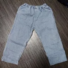 青と白のストライプ 長ズボン 130 BREEZE