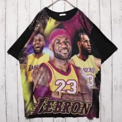 メンズXXL【A品】NBAレイカーズTシャツ黒1666