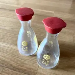 【昭和レトロ】特選 丸大豆しょうゆ ガラス醤油さし 赤いキャップ 差しガラス①のサムネイル