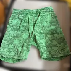 H&M キッズ ハーフパンツ ワニ柄 グリーン 110cm