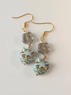 ฅ❤️ ねこ 猫 ひまわり レジン 花 ピアス イヤリング 260809 - メルカリ