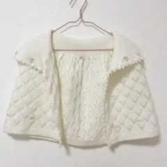 ベビーキッズ用 ケープ カーディガン 花柄 レトロ ヴィンテージ フェミニン