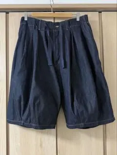 is-ness イズネス ワイドシルエット ショートデニムパンツ バルーンのサムネイル