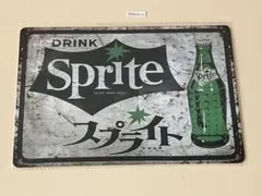Sprite スプライト ブリキ看板 インテリア 昭和レトロ