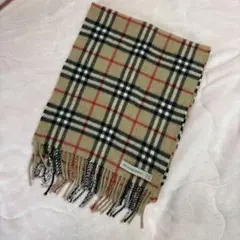 美品 バーバリーズ マフラー カシミヤ100%