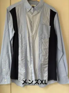 【美品】a.v.v 長袖シャツ 異素材 XL メンズのサムネイル