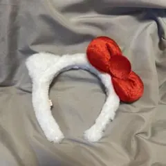 サンリオキティーカチューシャ（白×赤）