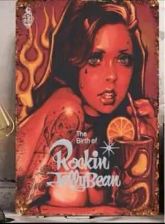 ブリキ看板/「The Birth of Rockin' Jelly Bean」